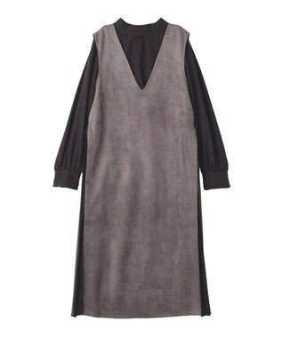 YECCA VECCA 【2点SET】ブラウスセットプリーツMIXジャンスカ