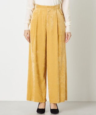 NAVE ブライトベロア パンツ イエロー系