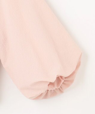 組曲 【洗える】サッカーストレッチ ブルゾン ローズ系