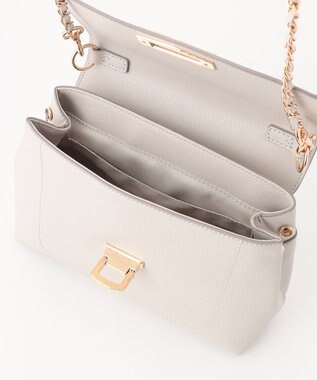 ANY SIS 【2WAY】ラインステッチチェーンショルダー バッグ ライトグレー