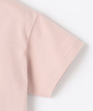 ANY KIDS オーガビッツアニマルサガラ刺繍Ｔシャツ ピンク×ウサギ