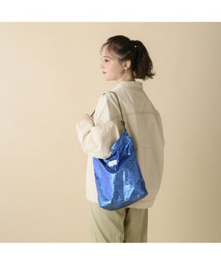 ACE BAGS & LUGGAGE W&.Day Night メル ポケッタブルバッグ Sサイズ 11781 ダブルアンドデイナイト メタリックブルー