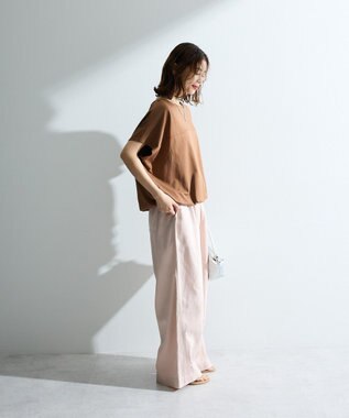 Green Parks 超冷感ドロストフレンチプルオーバー Camel