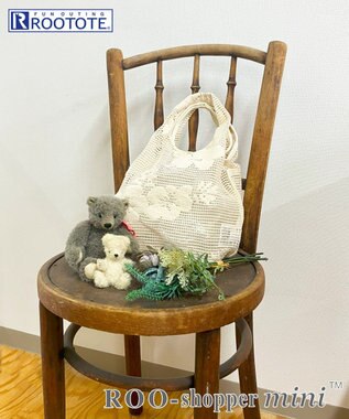 ROOTOTE 1089【洗濯可能】SC.ルーショッパーミニ.レース-A 02：キナリ