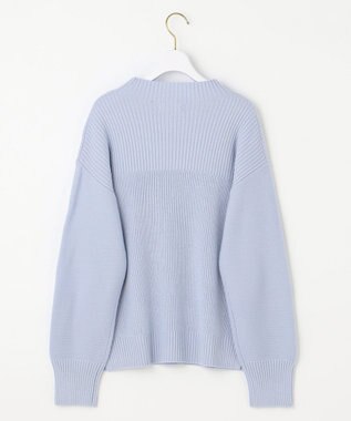 ANY SIS S 【洗える】スフレボトルネック ニット ミントブルー