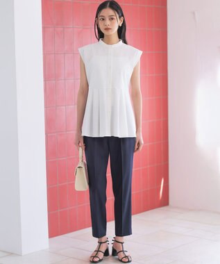 組曲 S 【先行予約】ツイルジャージーペプラム カットソー ホワイト系