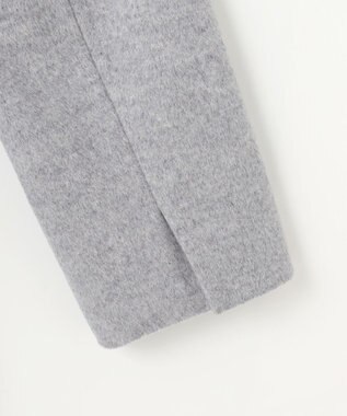 J.PRESS LADIES L Super150sAZAMIビーバー スタンドカラー コート グレー系