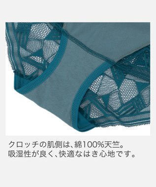 BRADELIS New York 【BRADELIS New York】　ウェンディバックスムーズスタイルパンティ25A1 ティールブルー