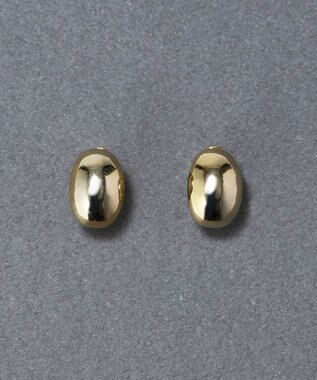 Phoebe 【ピアス見えシリーズ/金属アレルギー対応】オーバルフープスナップイヤリング　ゴールド ゴールド