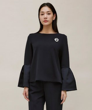 ICB ブローチネックレス シルバー系