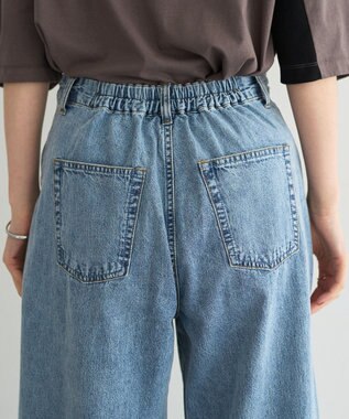 YECCA VECCA 綿麻バギーデニムパンツ Light Indigo