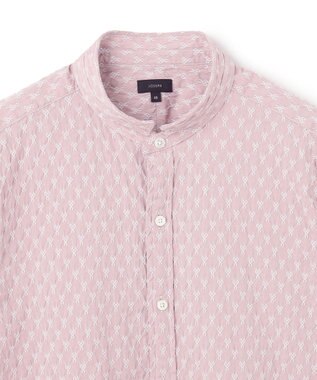 JOSEPH HOMME シガーカッタージャガード　ウイングカラー半袖シャツ ピンク系