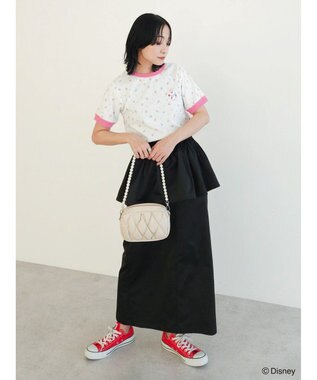 Green Parks アリス／小花ワッペンＴＥＥ Red