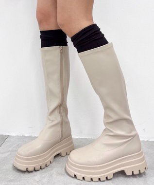 WEGO 切替リブニーハイソックス