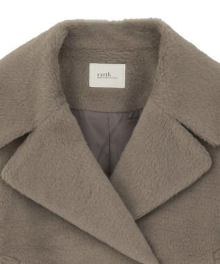 earth music&ecology シャギーショートコート Beige