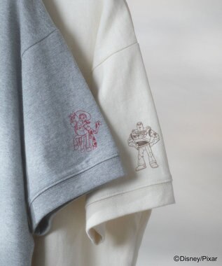 Green Parks トイストーリー／スウェット風ロゴＴシャツ Gray Mixture