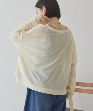 AMERICAN HOLIC シアーカラープルオーバー Yellow