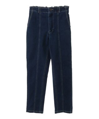 Green Parks ＧＵＭストレッチパネル切り替えデニムパンツ Indigo