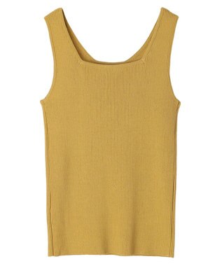 earth music&ecology ２ＷＡＹリブニットタンクトップ Yellow
