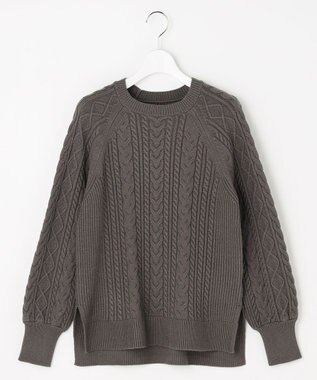 ANY SIS L ケーブル ニット プルオーバー