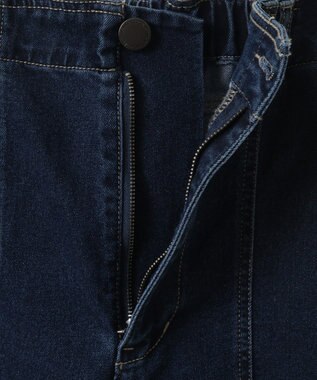 Green Parks ＧＵＭストレッチパネル切り替えデニムパンツ Black