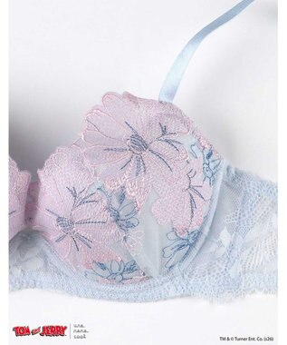 une nana cool トムとジェリー × une nana cool ワイヤーブラ スカイブルー