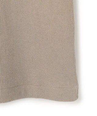 ICB L 【WEB限定カラーあり】 ブロードステッチリブ タンクトップ ブラウンラメ