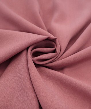 Tiaclasse L 【洗える】麻調ピンタックチュニックブラウス ピンク