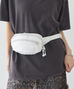 earth music&ecology ライトリップストップウエストポーチ Off White