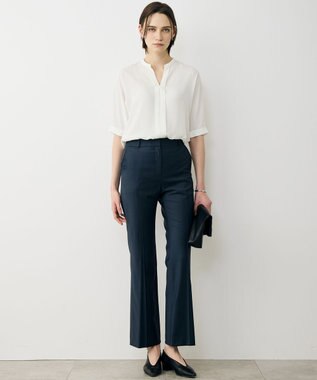 ICB 【新色追加・セットアップ対応】Bahariye セミフレアパンツ ダークグリーン系