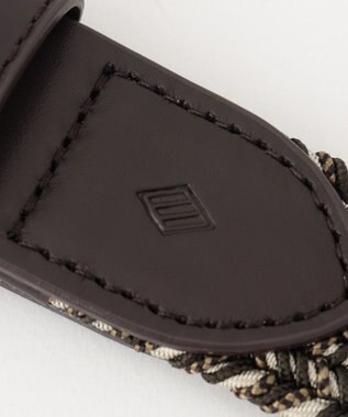 JOSEPH ABBOUD 【ストレッチ/日本製】 ストレッチMIX メッシュ ベルト ダークグリーン系