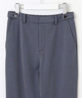 J.PRESS LADIES 【洗える】2way thermoサキソニー テーパード パンツ ネイビーシャンブレー系