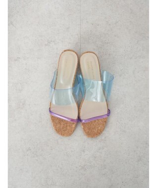 earth music&ecology ＯＲｉｅｎｔａｌＴＲａｆｆｉｃ　クリアストラップサンダル Brown