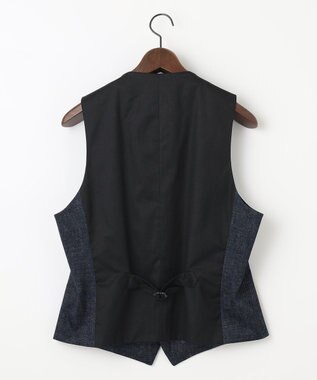 JOSEPH ABBOUD 【多機能/ストレッチ】ツィーディージャージーベスト ブルー系