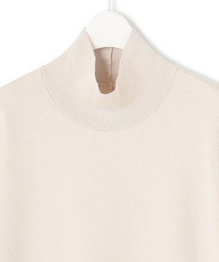 ICB L ウールブレンドスムース ハイネックワンピース トープ系［WEB限定］