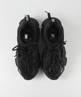 STEVE MADDEN VAULT 2R ボリュームソール ラインストーンスニーカー ブラック