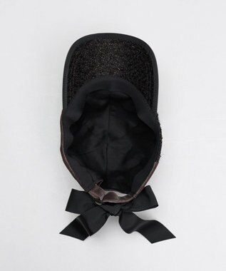 AURORA 【 LANVIN en Bleu （ランバン オン ブルー）】ベロアリボンキャップ ミディアムグレー