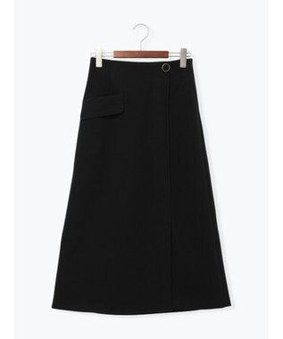 Te chichi メルトンジャージートラペーズスカート ブラック