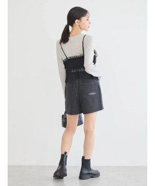 earth music&ecology チュールビスチェ Black