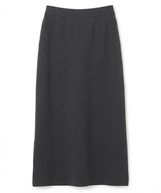 UNFILO L 【WEB限定カラー】スゴ機能美ニット Iラインスカート チャコール