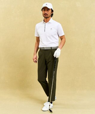 23区GOLF 【MEN】機能に優れた新素材「AIR TOOL」テーパードパンツ カーキ系