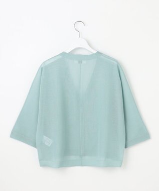 J.PRESS LADIES L 【WEB限定カラーあり・洗える】SHEER LIGHT KNIT Vネック カーディガン アクアグリーン系