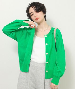 Green Parks 【しのばせカーデ】ポケッタブルＵＶカットニットカーディガン