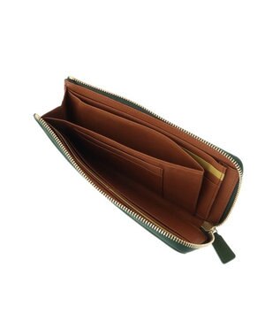 genten ミネルヴァ2 Lファスナー長財布 グリーン