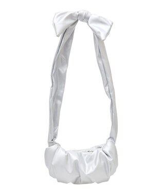 Green Parks ・ＱＵＯＮ　ギャザーリボンショルダー Silver