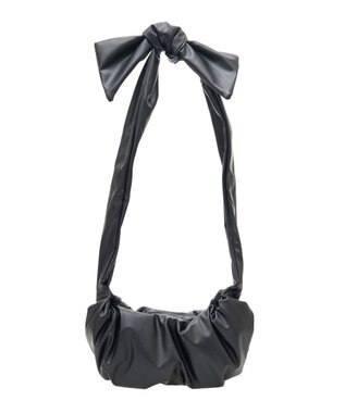 Green Parks ・ＱＵＯＮ　ギャザーリボンショルダー Black