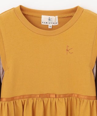 組曲 KIDS 【110-140cm】シェイプドカット ワンピース マリーゴールド系