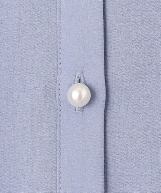 ANY SIS 【洗える】ビューティフレア シャツワンピース ライトブルー