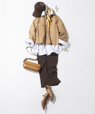 23区 【VERY掲載】Ericaキャラコ  ペイズリープリント スカーフ アイボリー系