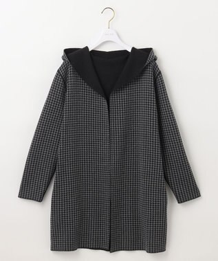 ANY SIS 【2WAY】リバーシブルフーディー アウター ブラック×アイボリー